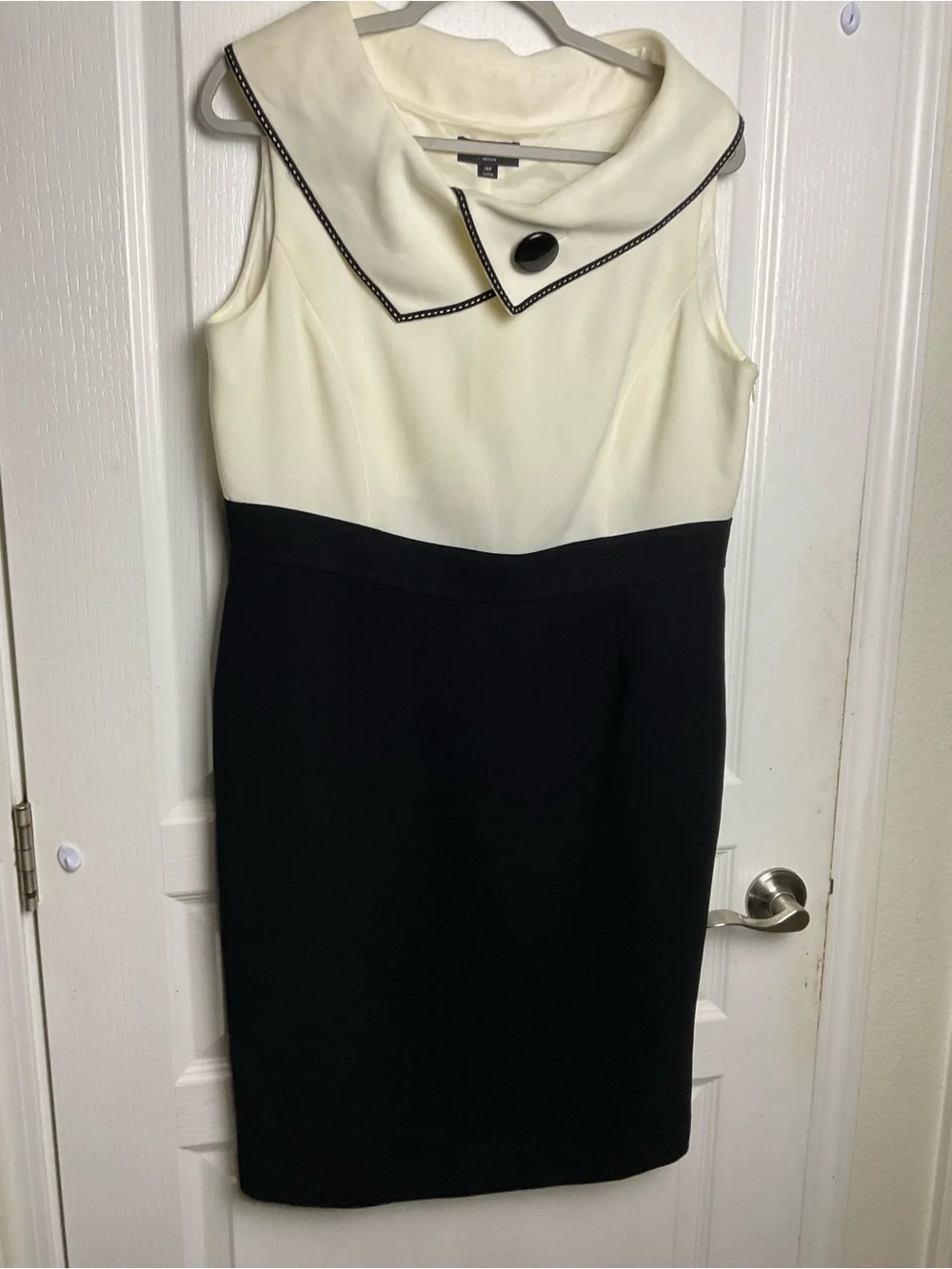 Tahari Arthur S. Levine Petite Colorblock Sheath Dress Size 14P